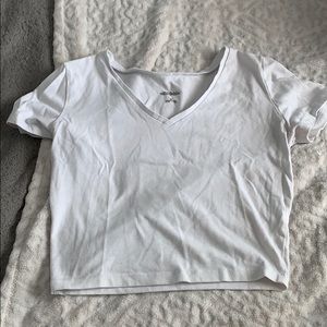 White crop top